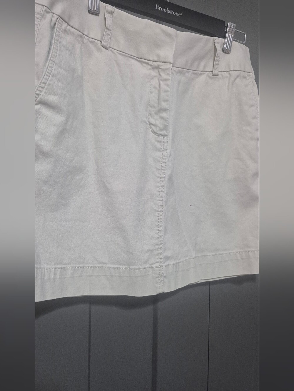 Vineyard Vines Light Tan Stretch Cotton Skirt Size 10 Preppy Classic - Picture 6 of 6
